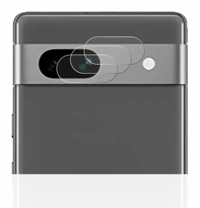 Image de l'appareil Google Pixel 7a (Caméra UNIQUEMENT) avec une grande variété de protections d'écran.