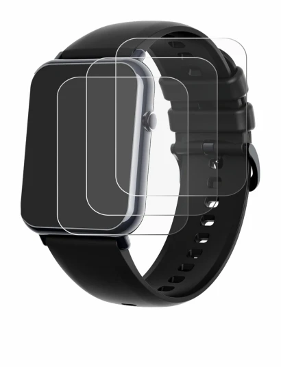 Image de l'appareil Mutoy Smartwatch 1.69" avec une grande variété de protections d'écran.
