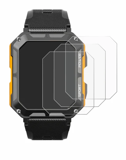 Image de l'appareil Njord Gear The Indestructible Smartwatch avec une grande variété de protections d'écran.