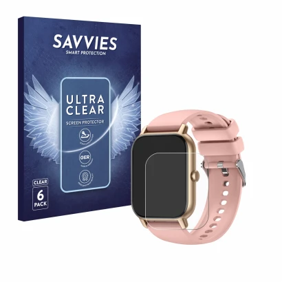 Face avant d’un emballage produit avec le logo de la marque Savvies. À côté, l’appareil Nerunsa P66 1.85