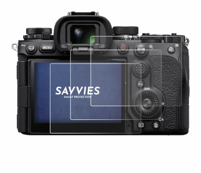 Image de l'appareil Sony Alpha 9 III avec une grande variété de protections d'écran.
