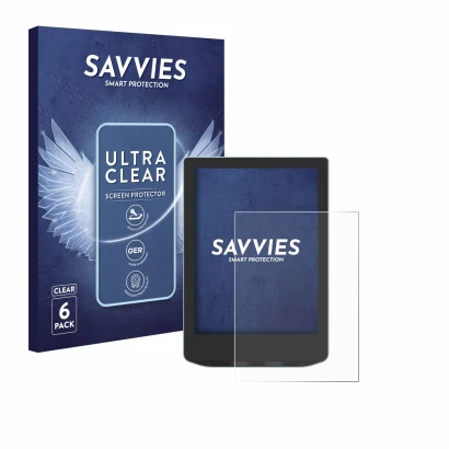 Face avant d’un emballage produit avec le logo de la marque Savvies. À côté, l’appareil Vivlio Light est représenté avec la pr