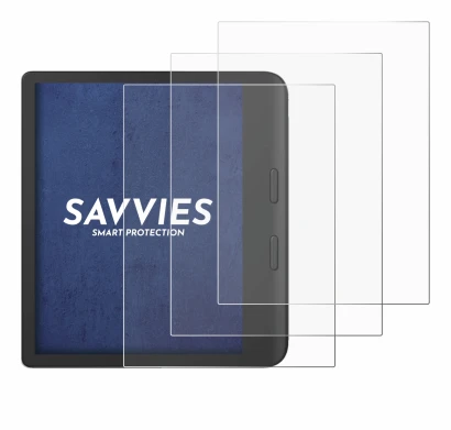 Image de l'appareil Tolino Vision Color 2024 avec une grande variété de protections d'écran.