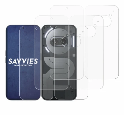 Image de l'appareil Nothing Phone (2a) Plus (Avant+Arrière) avec une grande variété de protections d'écran.