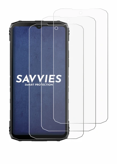 Image de l'appareil Doogee Blade 10 Ultra avec une grande variété de protections d'écran.