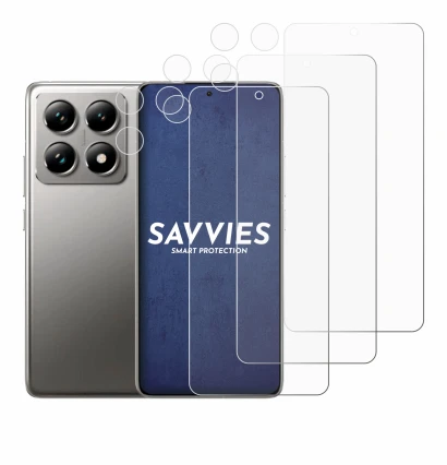 Image de l'appareil Xiaomi 14T Pro (Avant+Caméra) avec une grande variété de protections d'écran.