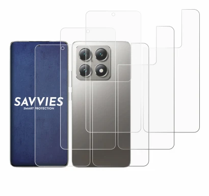 Image de l'appareil Xiaomi 14T Pro (Avant+Arrière) avec une grande variété de protections d'écran.