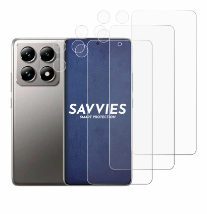 Image de l'appareil Xiaomi 14T (Avant+Caméra) avec une grande variété de protections d'écran.