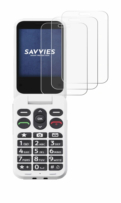Image de l'appareil Doro Leva L20 avec une grande variété de protections d'écran.