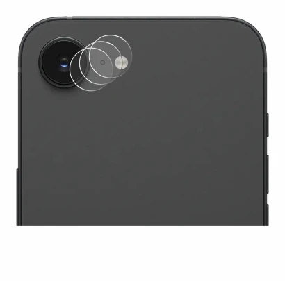 Image de l'appareil Apple iPhone 16e (Caméra UNIQUEMENT) avec une grande variété de protections d'écran.