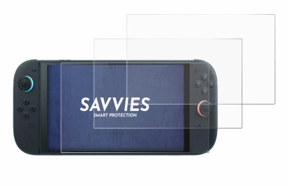 Image de l'appareil Nintendo Switch 2 avec une grande variété de protections d'écran.