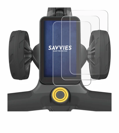 Image de l'appareil PowaKaddy CT12 GPS avec une grande variété de protections d'écran.