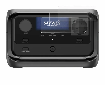 Image de l'appareil EcoFlow River 3 Plus avec une grande variété de protections d'écran.