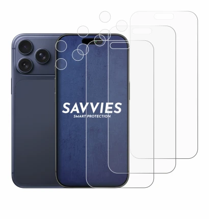 Image de l'appareil Apple iPhone 17 Pro Max (Avant+Caméra) avec une grande variété de protections d'écran.