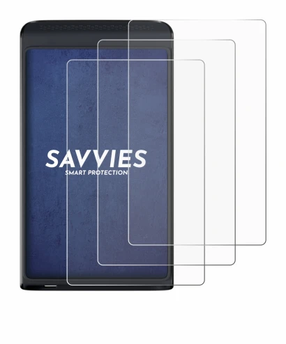 Image de l'appareil Vasco Translator Q1 avec une grande variété de protections d'écran.