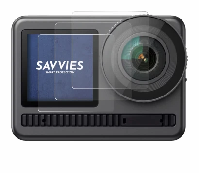 Image de l'appareil Akaso Brave 8 (Affichage avant) avec une grande variété de protections d'écran.