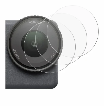 Image de l'appareil DJI Osmo Action 6 (Lentille) avec une grande variété de protections d'écran.
