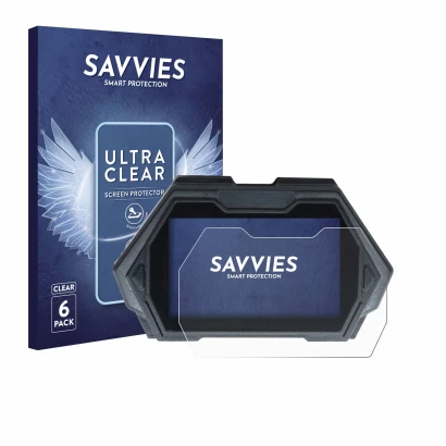Face avant d’un emballage produit avec le logo de la marque Savvies. À côté, l’appareil Kukirin G3 Pro est représenté avec la 