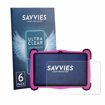 Face avant d’un emballage produit avec le logo de la marque Savvies. À côté, l’appareil EagleSoar E_764_EEA-P est représenté a