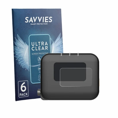 Face avant d’un emballage produit avec le logo de la marque Savvies. À côté, l’appareil Deity TC-1 est représenté avec la prot
