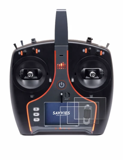 Image de l'appareil Spektrum NX7e Plus avec une grande variété de protections d'écran.