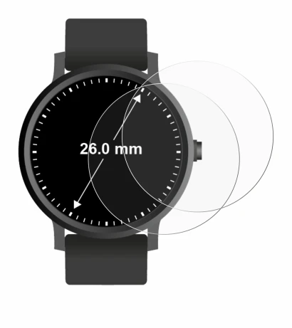 Image de l'appareil Montres (Circulaire, ø: 26 mm) avec une grande variété de protections d'écran.