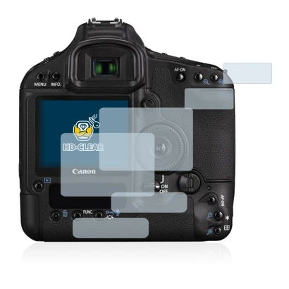 Image de l'appareil Canon EOS 1D Mark III avec une grande variété de protections d'écran.