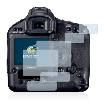 Image de l'appareil Canon EOS 1D Mark IV avec une grande variété de protections d'écran.