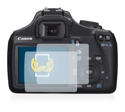 Image de l'appareil Canon EOS 1100D avec une grande variété de protections d'écran.