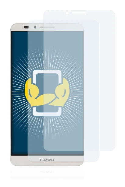 Image de l'appareil Huawei Ascend Mate 7 avec une grande variété de protections d'écran.
