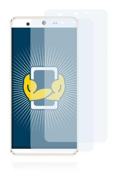 Image de l'appareil Kingzone N5 avec une grande variété de protections d'écran.