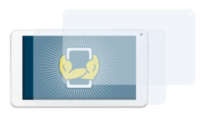 Image de l'appareil BigBen Unity Tab 7 avec une grande variété de protections d'écran.
