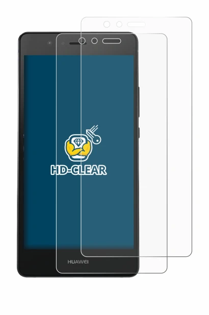 Image de l'appareil Huawei P9 avec une grande variété de protections d'écran.