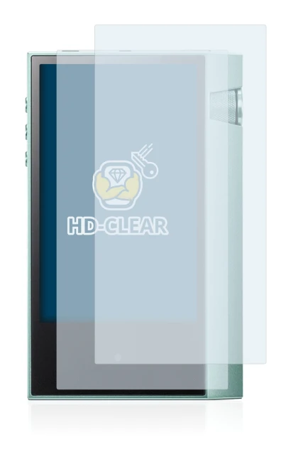 Image de l'appareil Astell&Kern AK70 avec une grande variété de protections d'écran.