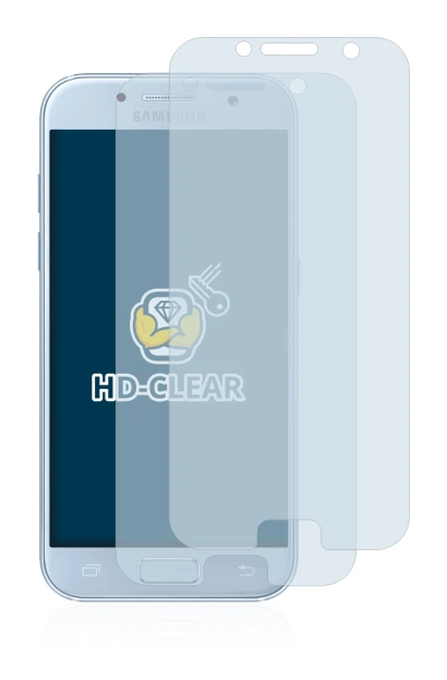 Image de l'appareil Samsung Galaxy A5 2017 avec une grande variété de protections d'écran.