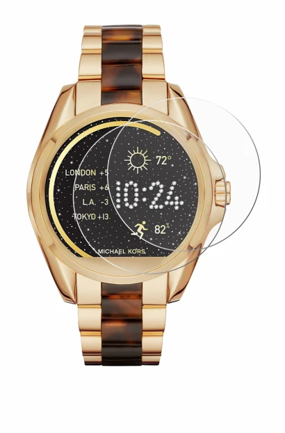 Image de l'appareil Michael Kors Access Bradshaw avec une grande variété de protections d'écran.