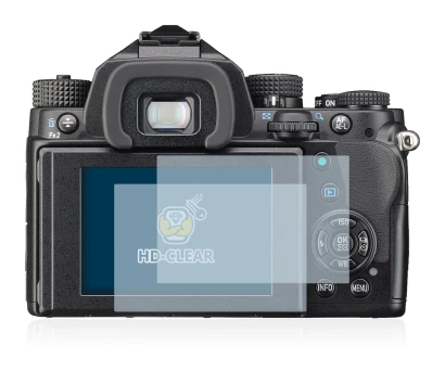 Image de l'appareil Pentax KP avec une grande variété de protections d'écran.
