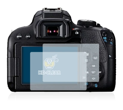 Image de l'appareil Canon EOS 800D avec une grande variété de protections d'écran.