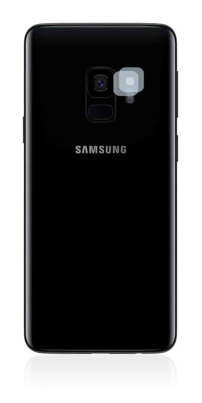Image de l'appareil Samsung Galaxy S9 (Caméra UNIQUEMENT) avec une grande variété de protections d'écran.