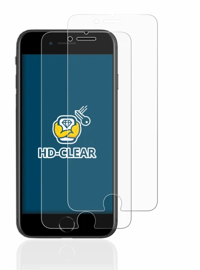 Image de l'appareil Apple iPhone SE 2 2020 avec une grande variété de protections d'écran.