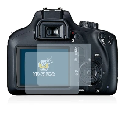 Image de l'appareil Canon EOS 4000D avec une grande variété de protections d'écran.