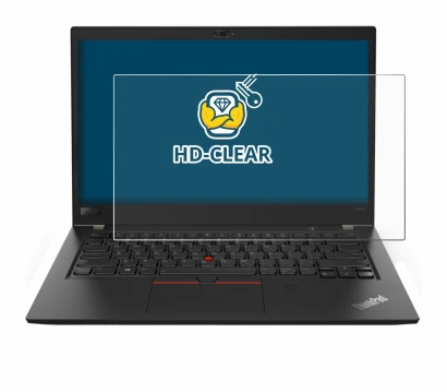 Image de l'appareil Lenovo ThinkPad T480s avec une grande variété de protections d'écran.
