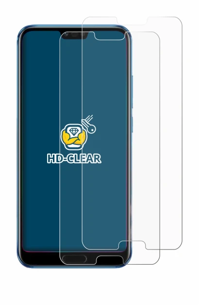 Image de l'appareil Honor 10 avec une grande variété de protections d'écran.