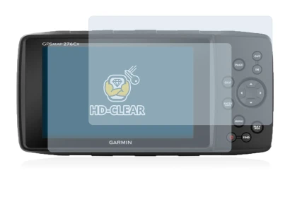 Image de l'appareil Garmin GPSMAP 276Cx avec une grande variété de protections d'écran.