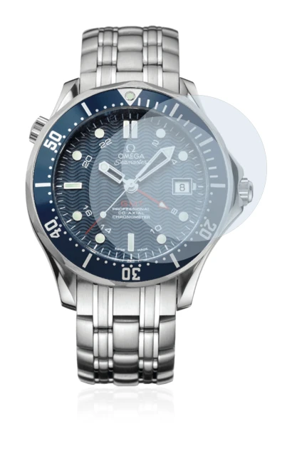 Image de l'appareil Omega Seamaster Diver (41 mm) avec une grande variété de protections d'écran.