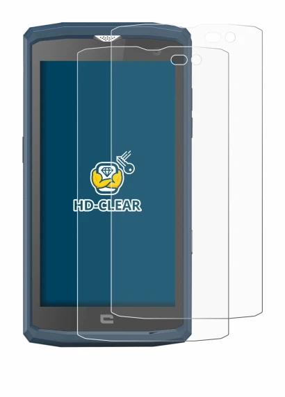 Image de l'appareil Crosscall Core X3 avec une grande variété de protections d'écran.