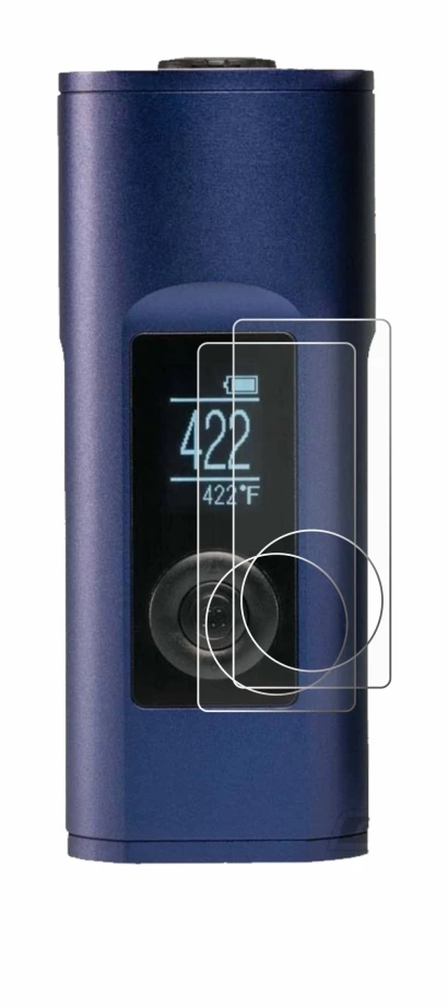 Image de l'appareil Arizer Solo 2 avec une grande variété de protections d'écran.