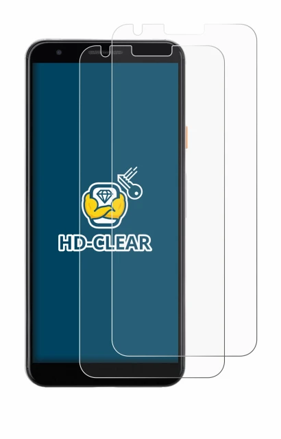 Image de l'appareil Google Pixel 3a avec une grande variété de protections d'écran.