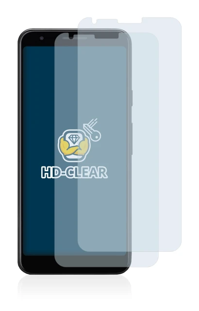 Image de l'appareil Google Pixel 3a XL avec une grande variété de protections d'écran.