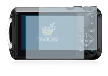 Image de l'appareil Ricoh WG-6 avec une grande variété de protections d'écran.